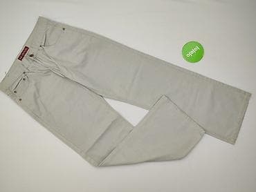 biale jeansy: Spodnie materiałowe damskie, rozmiar L — 2