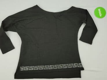 czarne bluzki z cyrkoniami: Bluzka damska, rozmiar One size — 2