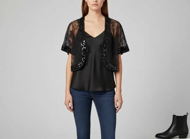 rajstopy do butow z odkrytymi palcami: Jennifer Taylor, Narzutka damska, rozmiar S — 6