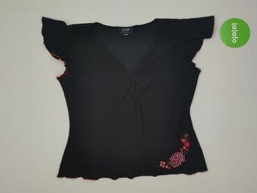 czarne sandały płaskie ccc: E-vie, Bluzka damska, rozmiar M — 2