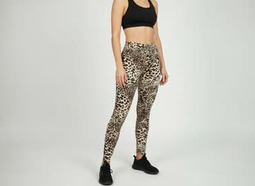 legginsy damskie w panterkę: Legginsy Sportowe damskie, rozmiar S — 6