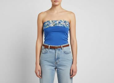 bluzy aliexpress: Bershka, Top damski, rozmiar M — 8