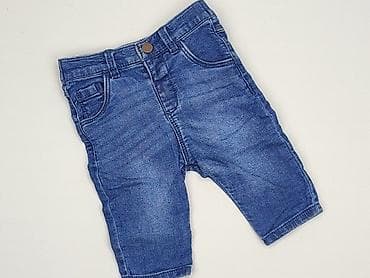 hm top bialy: Spodnie jeansowe, F&F, 1-3 m, stan - Idealny — 1