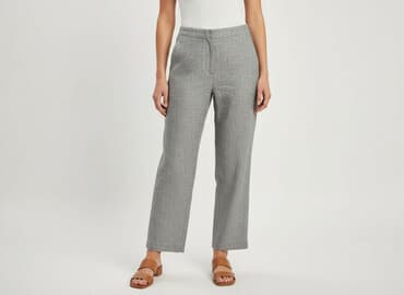 joggery lniane damskie: Spodnie materiałowe damskie, rozmiar L — 6