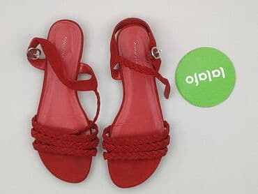 ccc sandaly czerwone: Sandały damskie, rozmiar 41 — 2