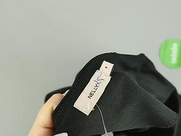 legginsy sliskie: Nly by Nelly, Spodnie materiałowe damskie, rozmiar S — 4