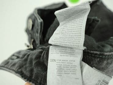 sinsay spodnie czarne z wysokim stanem: Denim, Jeans for men, size M — 5