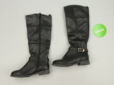 długie kozaki i sukienka: High boots for women, size 37 — 4