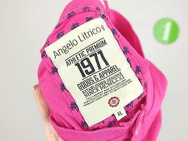 bluzki czerwona: Angelo Litrico, T-shirt damski, rozmiar XL — 4