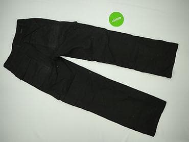 czarne cargo pull and bear: PULL&BEAR, Spodnie cargo damskie, rozmiar XS — 3