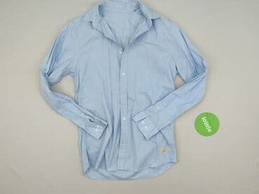 niebieska bluzki koszulowe: Сорочка жіноча, розмір S — 3