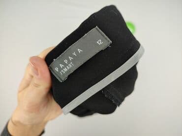 długie spodnie damskie dla wysokich: Papaya, Spodnie materiałowe damskie, rozmiar L — 4