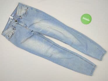 jeansy z asymetrycznym zapieciem: Jeansy damskie, rozmiar M — 2