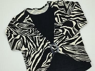 asymetryczna bluzki oversize: Zebra, Bluzka damska, rozmiar L — 1