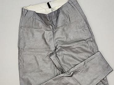 Srebrne spodnie H&M Divided – damskie - Fason: dopasowane