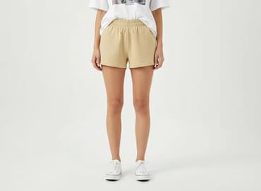 bezowe spodenki damskie: Szorty damskie, rozmiar S — 5