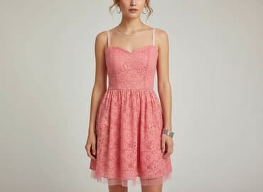 sukienka z tiulowymi rękawami bershka: Bershka, Women`s dress, size M — 1