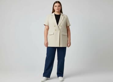 Shein Curve, Women`s waistcoat, size 4XL