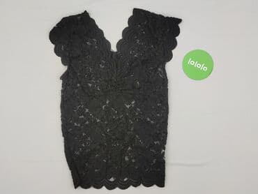 czarna bluzka koronkowa zara: T-shirt damski, rozmiar S — 2