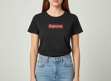 travis scott bluzy: Supreme, T-shirt damski, rozmiar S — 1