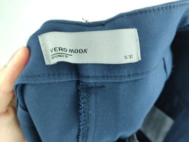 chinosy damskie granatowe: Vero Moda, Spodnie materiałowe damskie, rozmiar S — 4