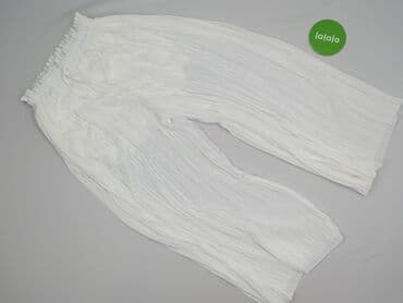 biale szerokie jeansy: Spodnie damskie, rozmiar S — 2