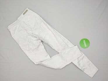 białe jeansy z wysokim stanem: Jeansy damskie, rozmiar S — 3
