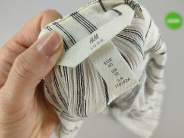 biala bluzka z dlugim rekawem: H&M, Bluzka damska, rozmiar L — 4