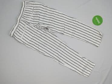 biale szerokie jeansy: Vintage Denim, Spodnie materiałowe damskie, rozmiar XS — 3