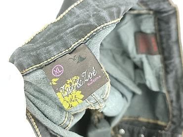 jeansy patchworkowe: Jeansy damskie, rozmiar XL — 4