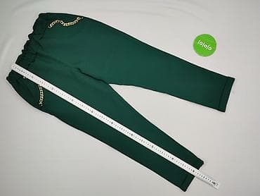 dżinsy z łańcuchem: Spodnie materiałowe damskie, rozmiar M — 5