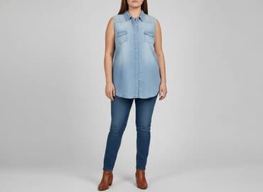 koszulki bez rękawów damskie dr. denim: Dunnes, Koszula damska, rozmiar XL — 1