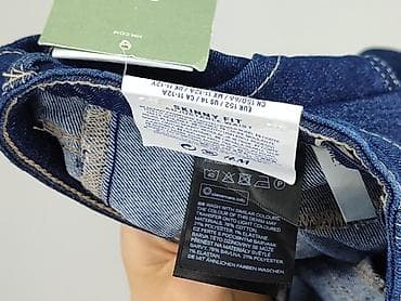 boho sandały: Spodnie jeansowe, H&M, 12 lat, 146/152, stan - Idealny — 6