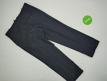 czarne cargo pull and bear: Spodnie materiałowe damskie, rozmiar XL — 3