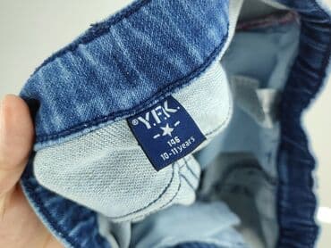 biale spodnie chłopięce: Jeans, Y.F.K., 11 years, 146, condition - Perfect — 4
