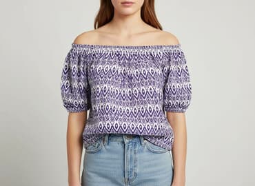 bluzki opadające na jedno ramię: Bluzka damska, rozmiar M — 5