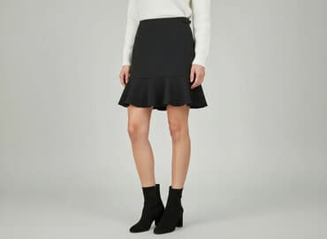 czarne spódnice mini z rozcięciem: Spódnica damska, rozmiar S — 1