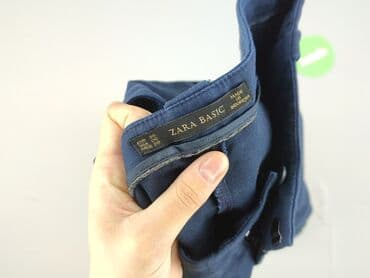 niebieska satynowa sukienka zara: Zara, Брюки жіночі, розмір M — 4