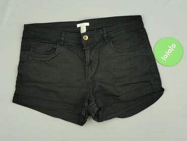 hm krótkie spodenki czarne: H&M, Szorty damskie, rozmiar L — 2