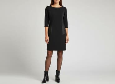 czarne rajstopy jasne buty: Sukienka damska, rozmiar M — 6