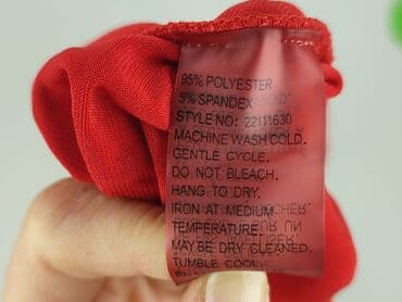 szeroki czerwony pasek do sukienki: Bluzka damska, XL — 5