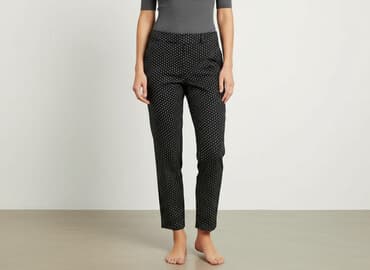 spodnie serduszka by o la la czarne: Petite, Spodnie materiałowe damskie, rozmiar L — 6