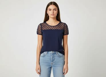 kropki koszulka: T-shirt damski, rozmiar S — 6