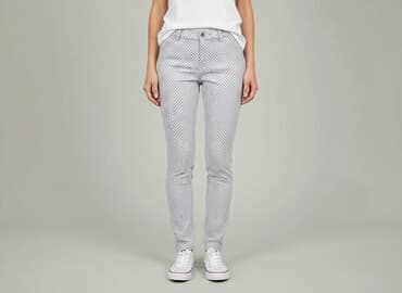 biale legginsy sinsay: Sinsay, Spodnie materiałowe damskie, rozmiar M — 6