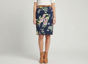 granatowa spódnice reserved: Spódnica damska, rozmiar XS — 6