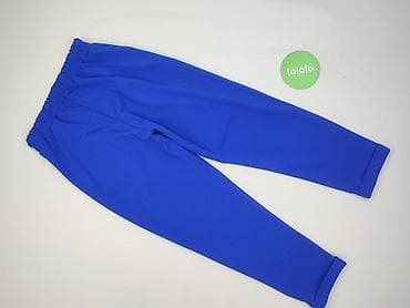 jeans slouchy: Spodnie damskie, kobaltowe - Fason: zwężane nogawki, lekko — 3