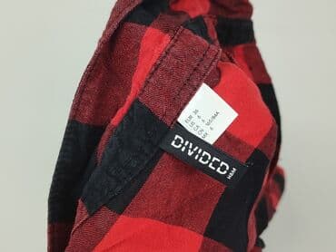 koszula w kratę damska czerwona: H&M Divided, Koszula damska, rozmiar S — 4