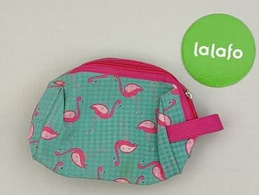 portfel monnari: Kosmetyczka/etui z motywem flamingów - Kolor: miętowy w drobną kratkę — 2