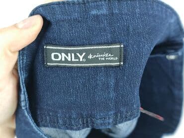 krótkie spodenki przed kolano jeansowe damskie: ONLY, Szorty damskie, rozmiar M — 4