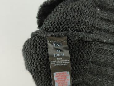 czarna sukienka i szary sweter: F&F, Sweter damski, rozmiar S — 6